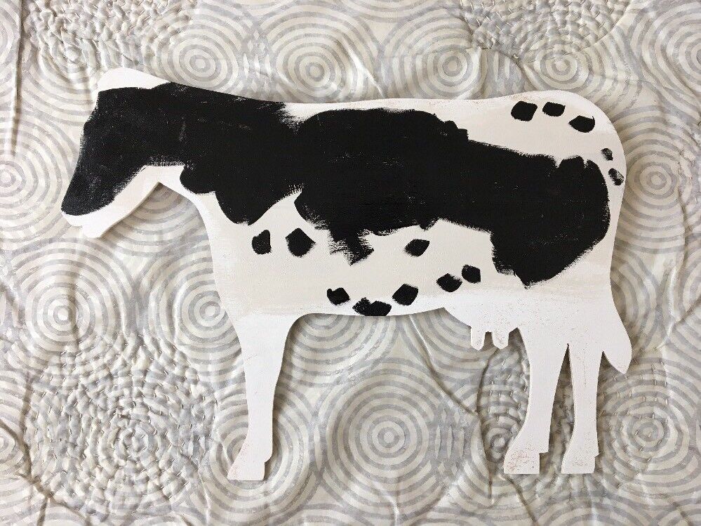 Original Contemporary Art Cow Signed