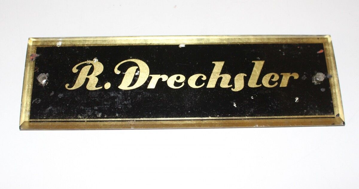 Original Antique Shield Klavierbauer Piano ~ 1880 R. Drechsler Glas Gold